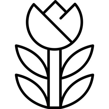 bitki yaprağı ikonu. Web için yaprak vektör simgelerinin özet çizimi