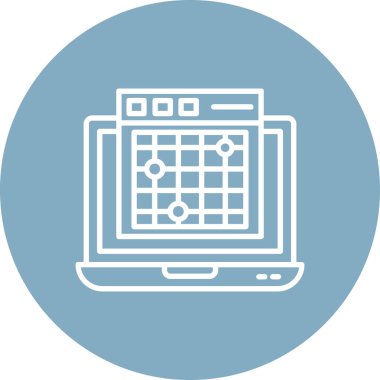 vektör Takvimi Simgesi illüstrasyonu