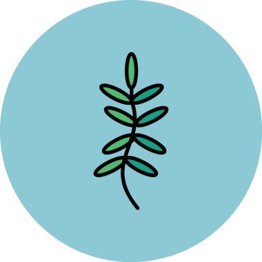 Bitki. Web simgesi basit illüstrasyon