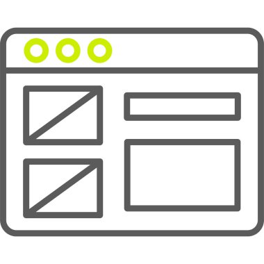 tarayıcı web simge vektör çizim