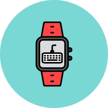 Akıllı çocuk. Web simgesi basit illüstrasyon