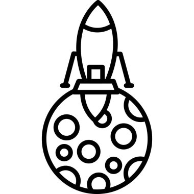 roket gemisi simgesi, özet tasarımı