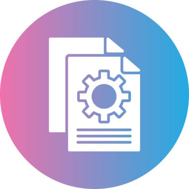 Belge. Web simgesi basit illüstrasyon