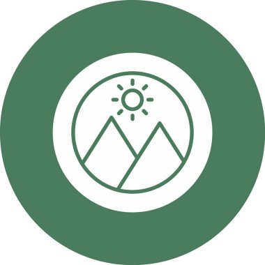 dağ simgesinin vektör illüstrasyonu