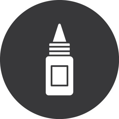 Bir şişe simgesinin vektör illüstrasyonu