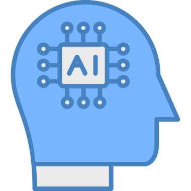 Yapay zeka robot simgesi