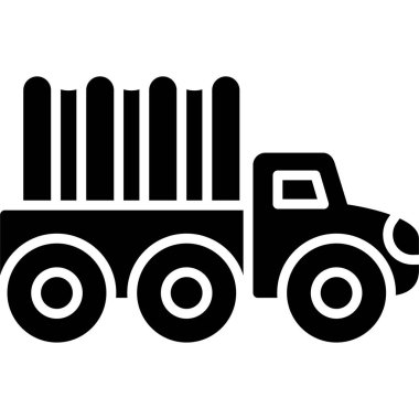 kargo taşıma simgesi, vektör illüstrasyonu