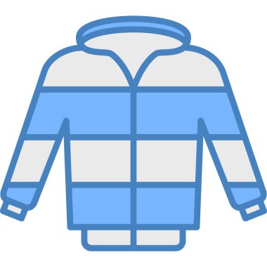 Ceket. Web simgesi basit illüstrasyon