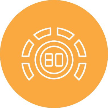 Tek bir güvenli simgenin vektör çizimi