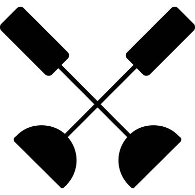 çapraz balta simgesi vektör çizimi