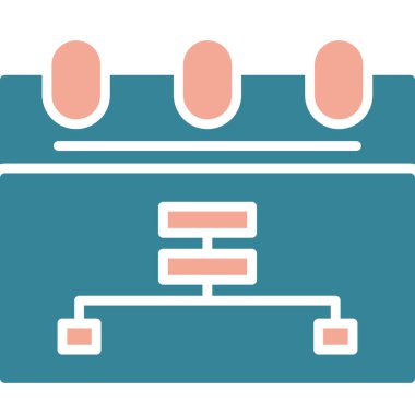 Takvim. Web simgesi basit illüstrasyon