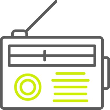 Radyo. Web simgesi basit tasarım