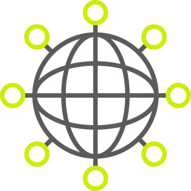 özet vektöründe genel ağ bağlantı simgesi