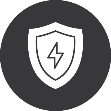 kalkan ikon vektör illüstrasyonu