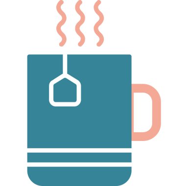 Çaydanlık. Web simgesi basit illüstrasyon