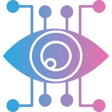 Göz. Web simgesi basit illüstrasyon