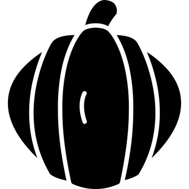 balkabağı ikonu, Şükran Günü vektör illüstrasyonu