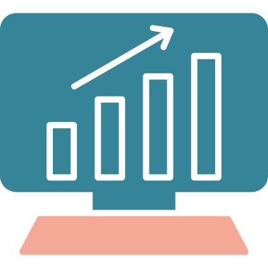 Büyüme. Web simgesi basit illüstrasyon