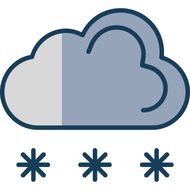 Bulut. Web simgesi basit illüstrasyon