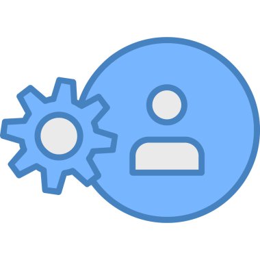 kullanıcı vektörü glyph renk düz simgesi