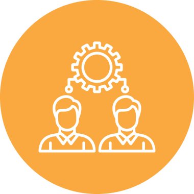 Ekip çalışması simge vektör çizim