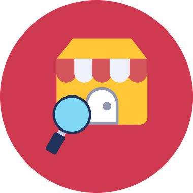 Arama vektörü simgesi modern basit tasarım çizimi