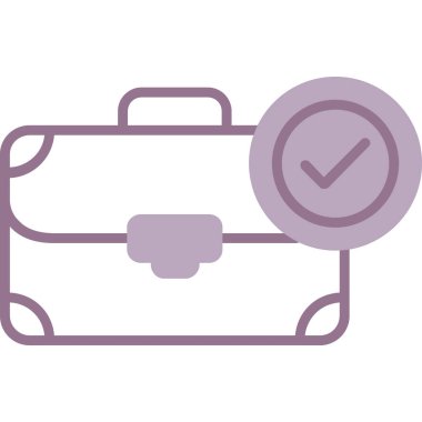 bavul seyahat izole simgesi