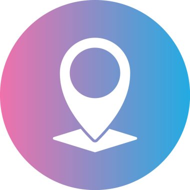 konum. Web simgesi basit illüstrasyon