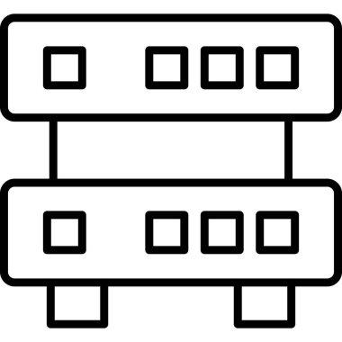 Bina. Web simgesi basit illüstrasyon