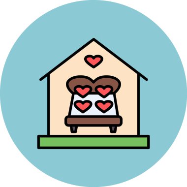 ev simgesi vektör illüstrasyonu