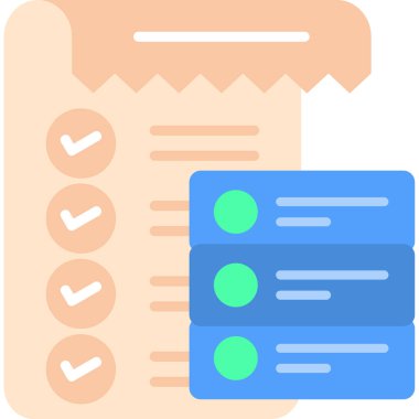 Liste listesi simgesi düz biçimli