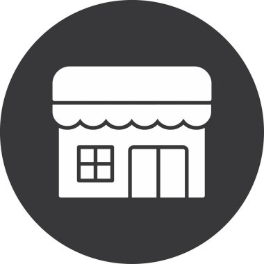 dükkan simgesi vektör illüstrasyonu