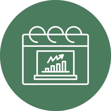 İş ve finans simgesinin vektör illüstrasyonu