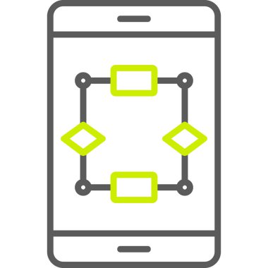 Telefon ikonu. Düz çizim tarzı. vektör 10.