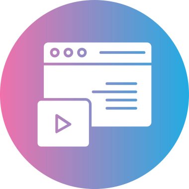 Web simgesi, vektör illüstrasyonu, basit