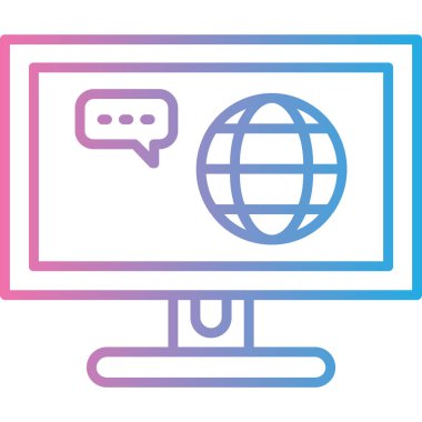 internet modern vektör simgesi