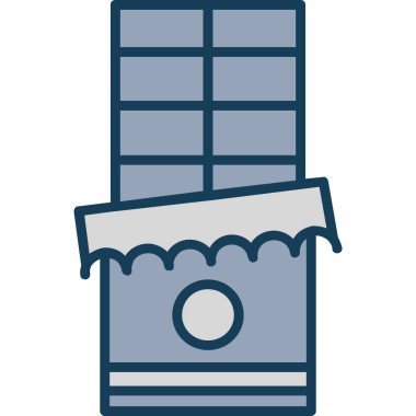 Bina. Web simgesi basit tasarım