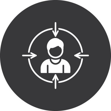 kullanıcı düz simgesi vektörü, iş simgesi, iş simgesi