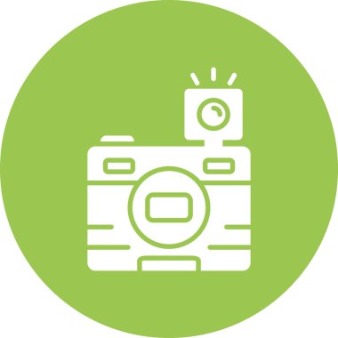 Fotoğraf makinası. Basit illüstrasyon