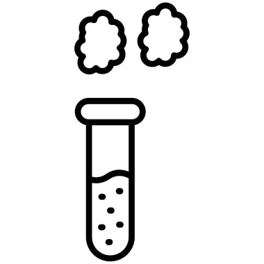 lab test simgesi, vektör illüstrasyonunun ana çizim biçimi