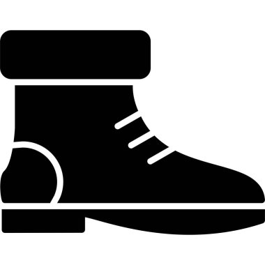 Kış Ayakkabı vektör simgesi