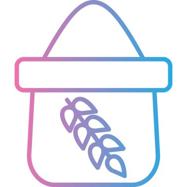 yiyecek web simgesi basit vektör illüstrasyonu