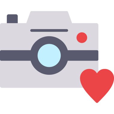 kamera simgesi vektör illüstrasyonu