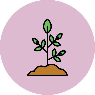 ağaç simgesi vektör illüstrasyonu