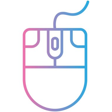 Modern b 'nin vektör çizimi fare simgesinden yoksun