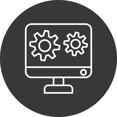 seo modern simgesinin vektör illüstrasyonu