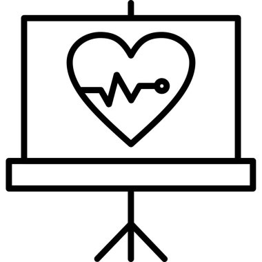 Tıbbi bir simgenin basit vektör illüstrasyonu