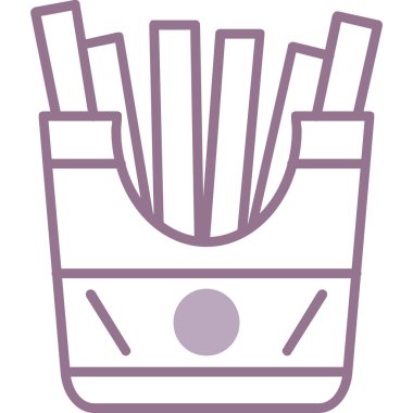 yiyecek ve içecek satırı vektör simgesi.