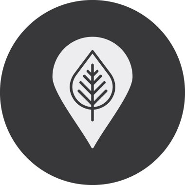 harita pin ikonu vektör illüstrasyonu