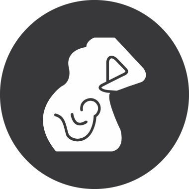 bebek ikonu vektör illüstrasyonu